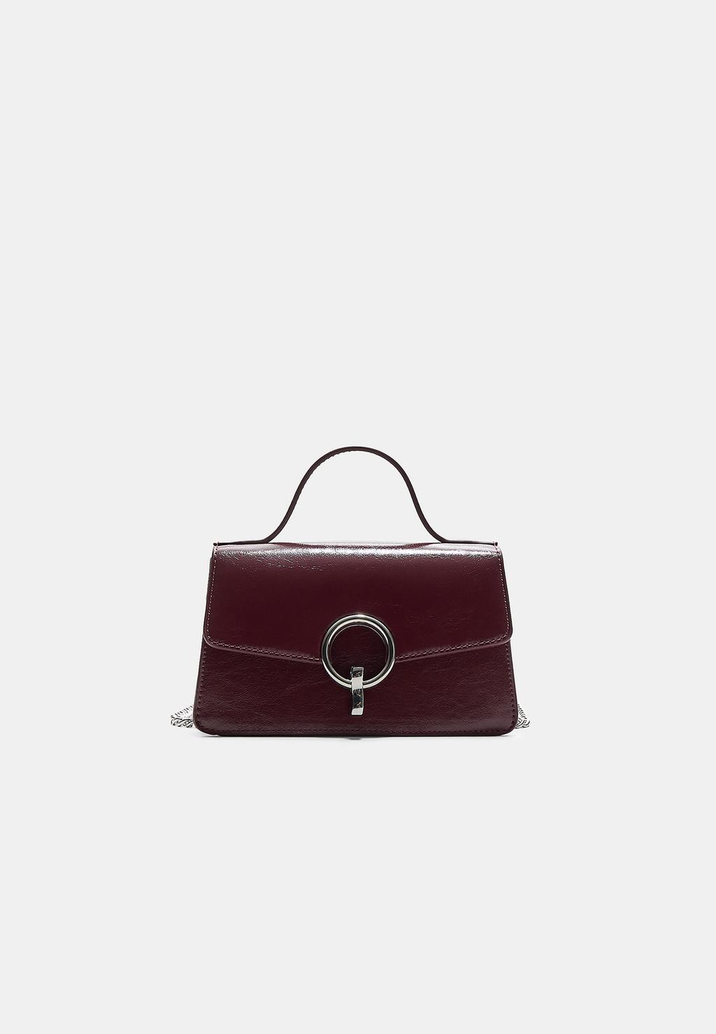 Bolso bandolera cierre redondo