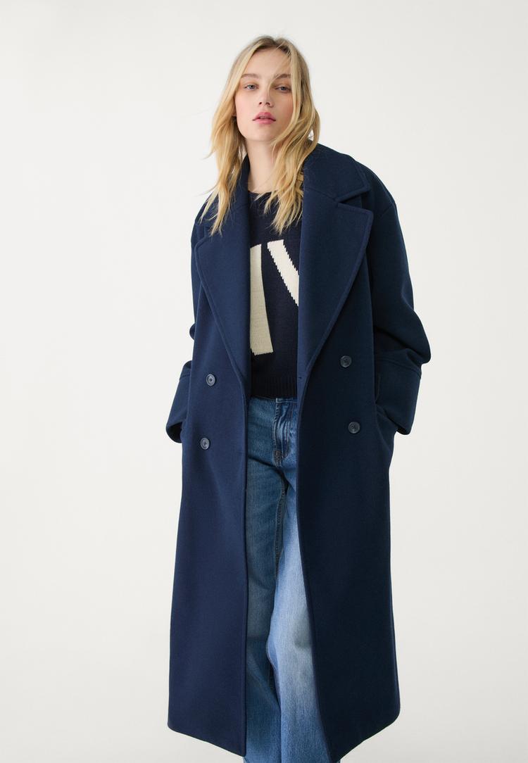manteau oversize doux au toucher