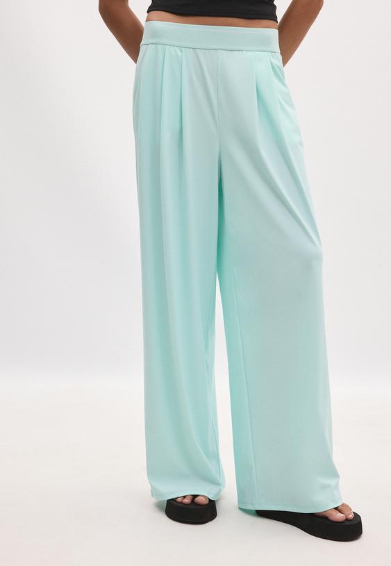pantalon jogger palazzo cintura goma