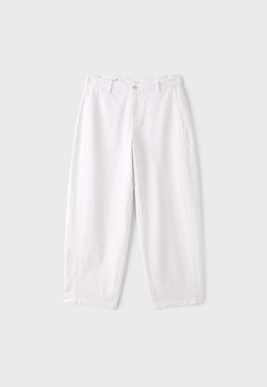 100% cotton barrel trousers — Vanilla 7