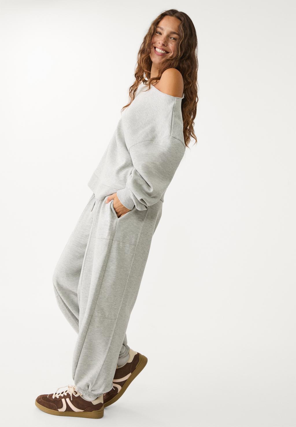 Pantalón jogger balloon felpa