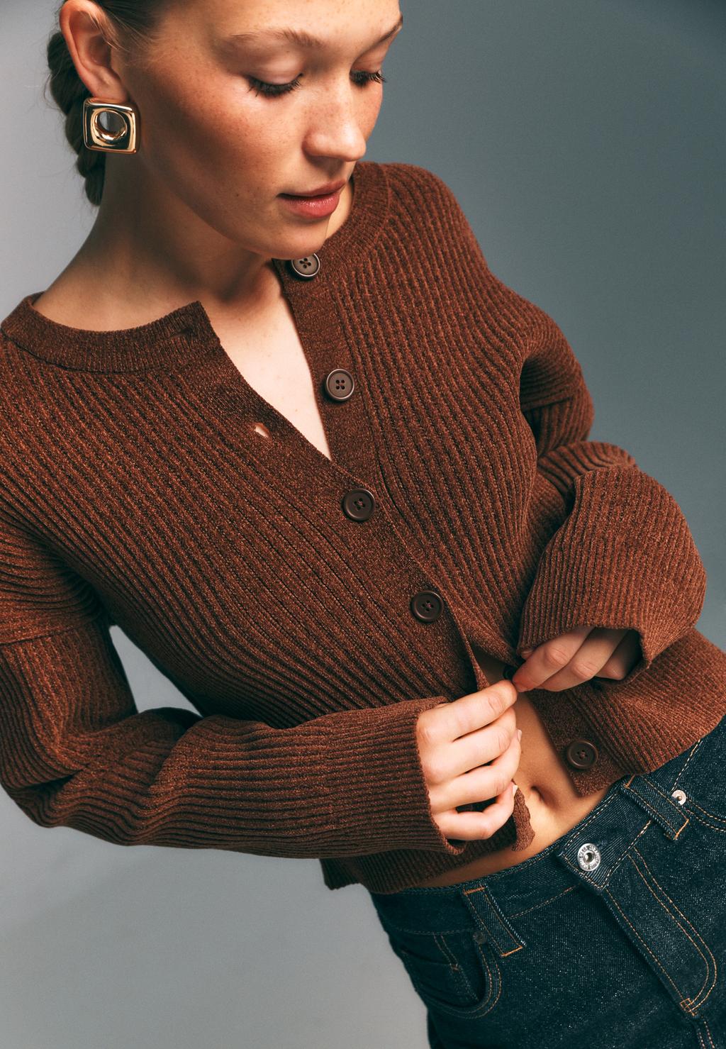 Chaqueta punto botones