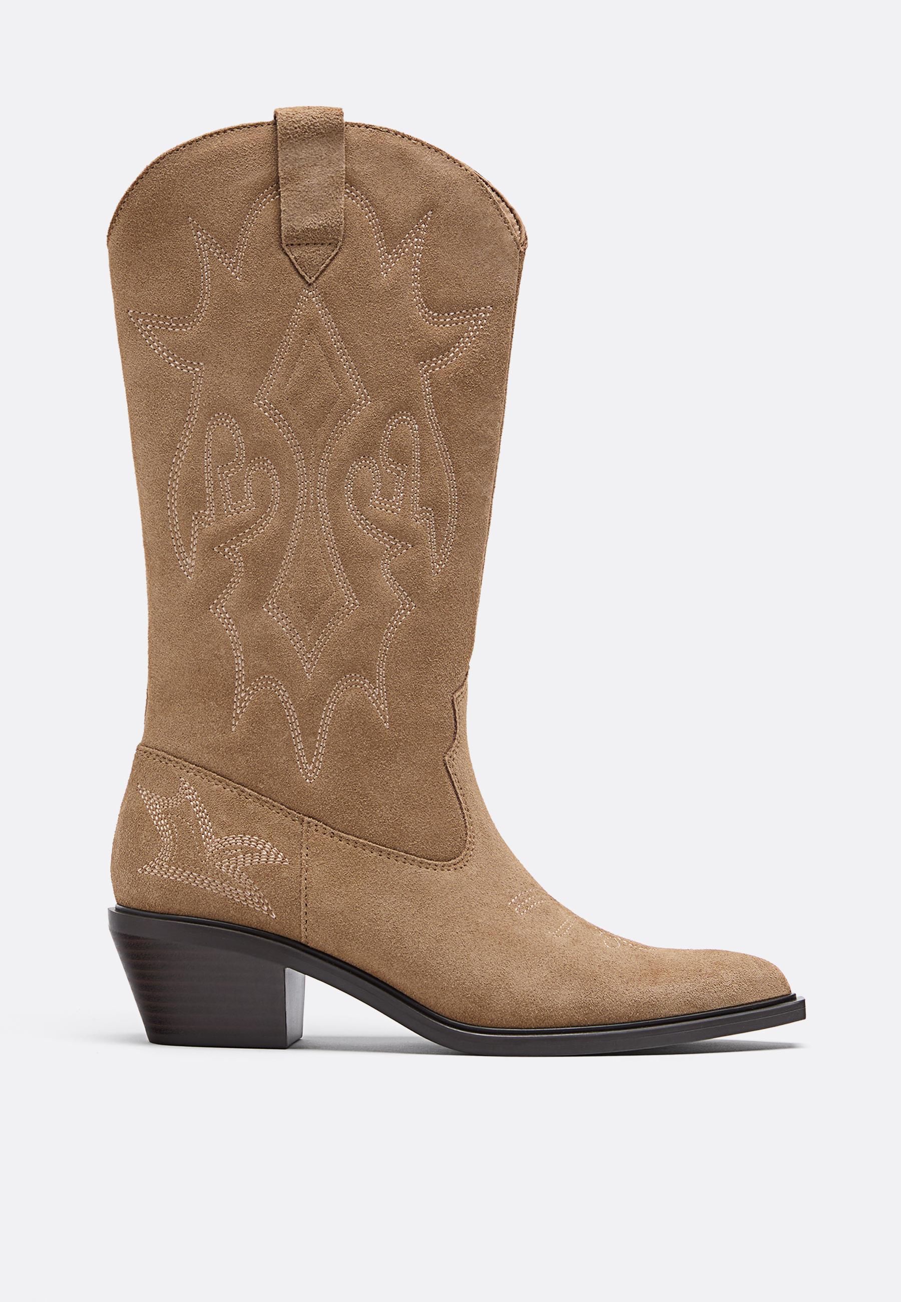 Bottes cowboy en cuir