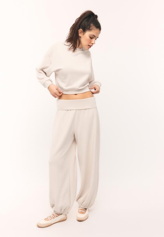 Mehek Pulover Z Rokavom Netopir