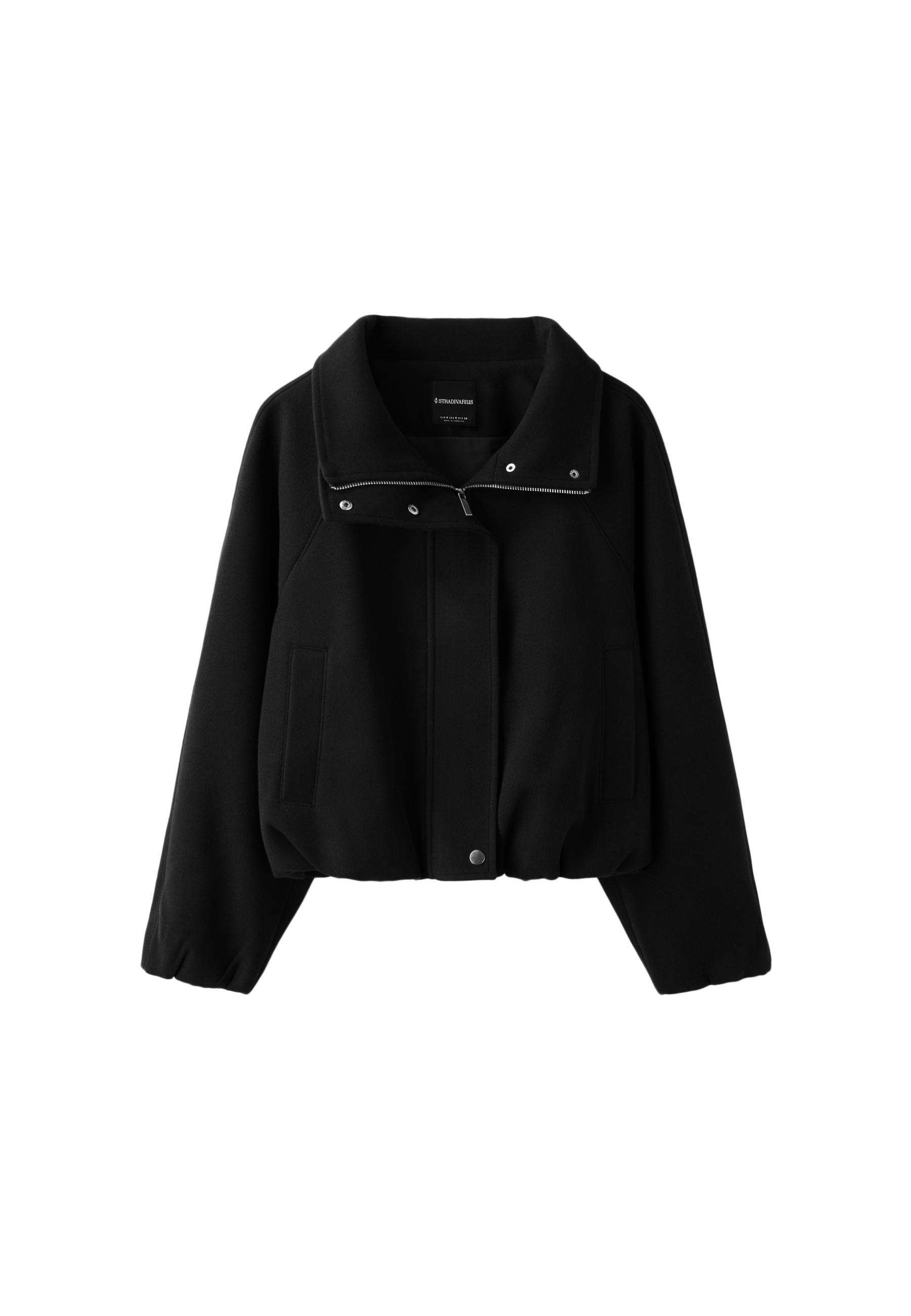 Soft-touch bomber jacket