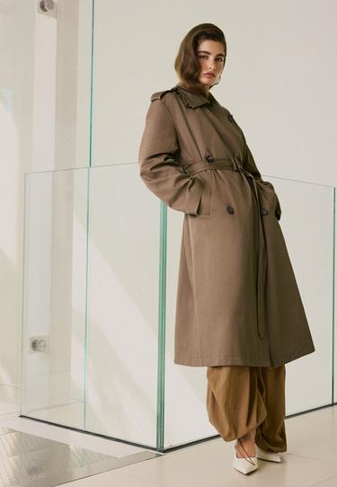 Long basic trench coat — Caramel 2