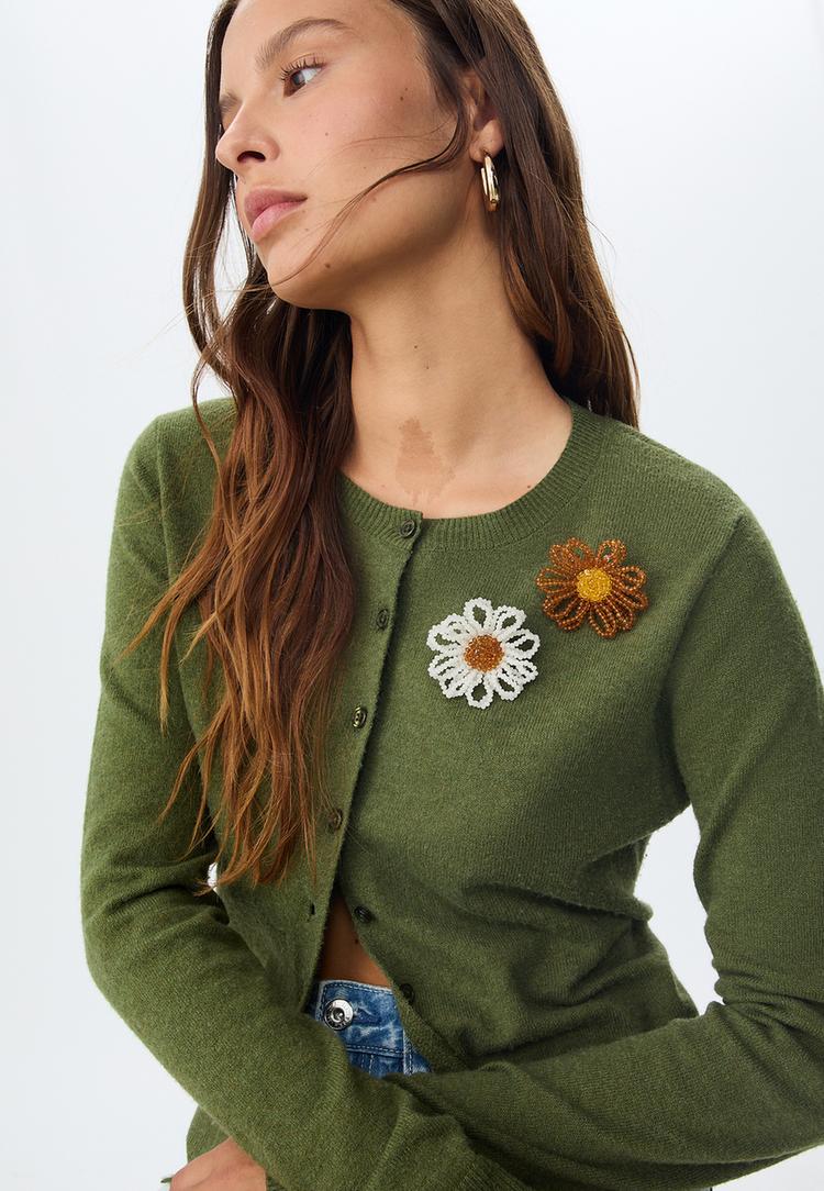 set 2 pins flores combinados