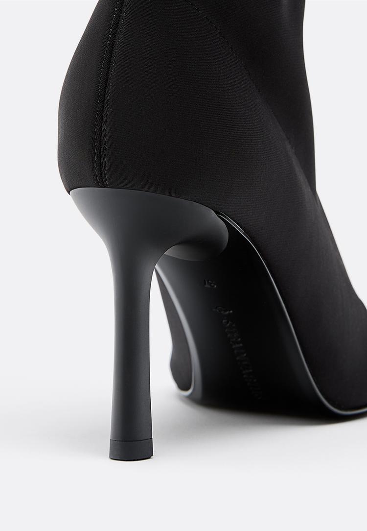botas tacon fino efecto neopreno