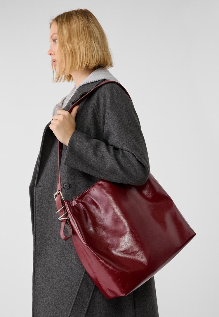sac seau en similicuir