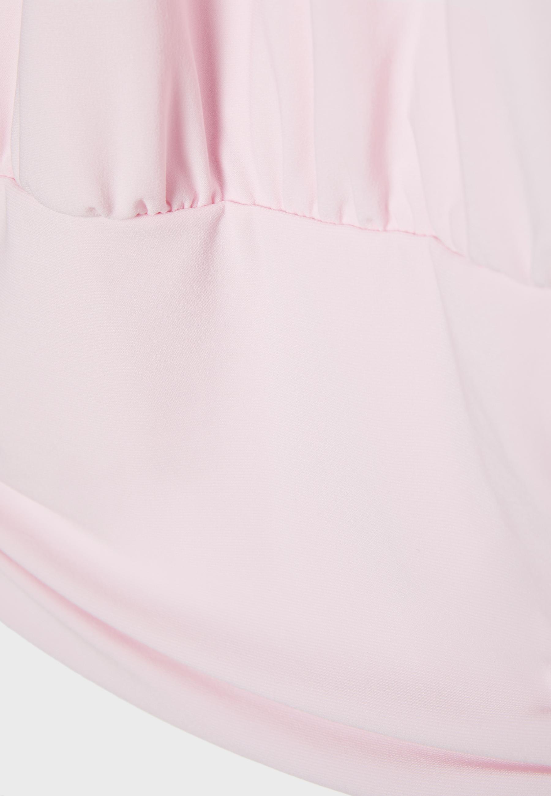 Puff-effect halter top — Salmon pink