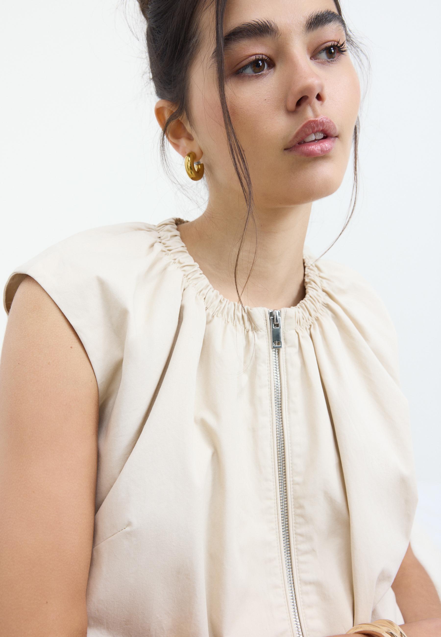 Balloon waistcoat — Stone