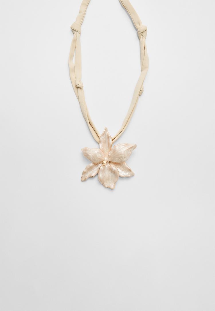 collar combinado flor enamel