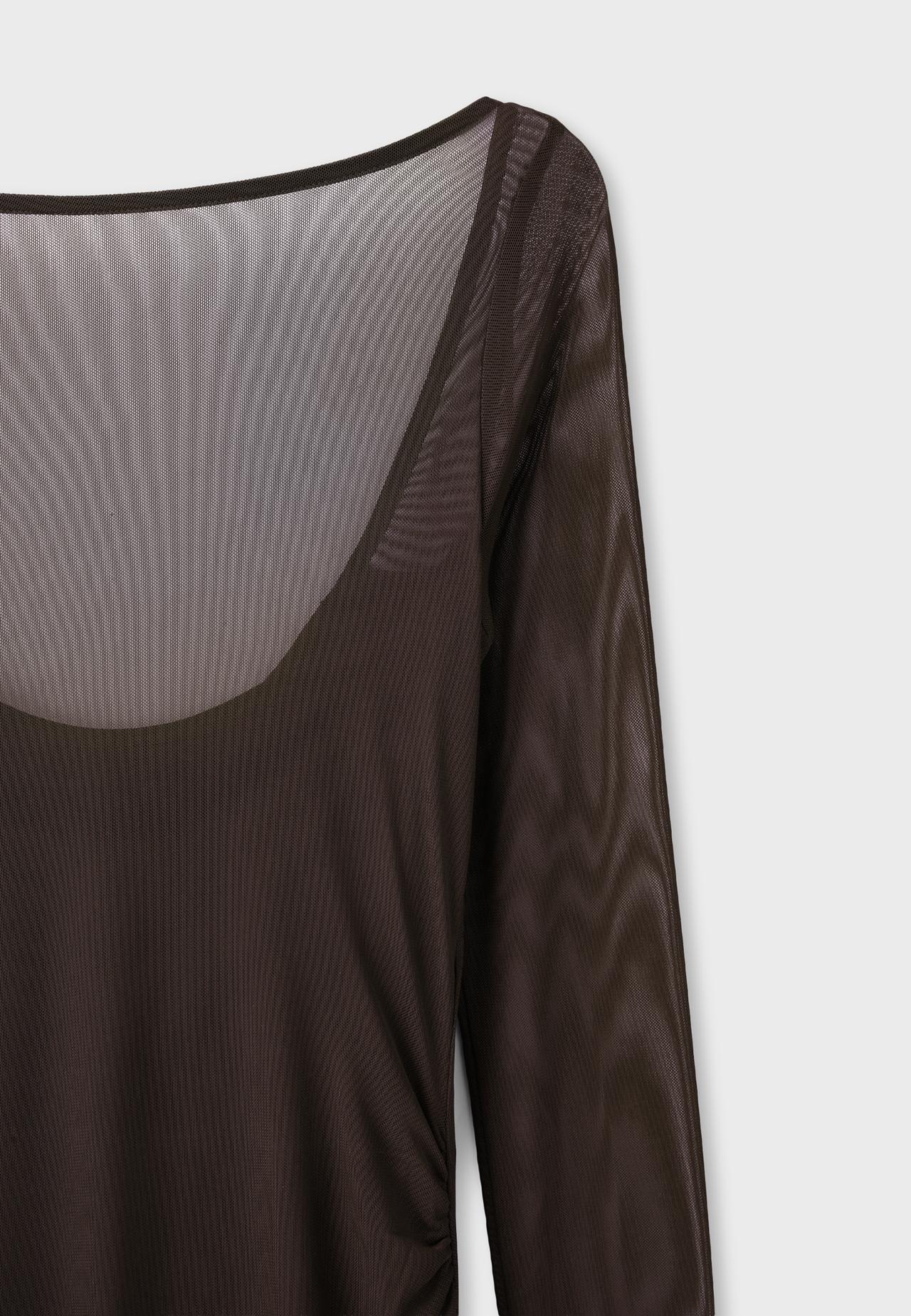 Open back midi dress — Brown