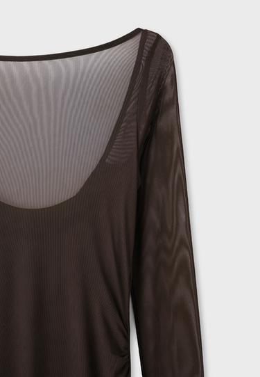 Open back midi dress — Brown 9