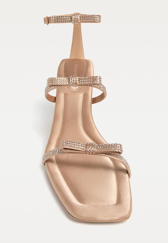 sandalias tacon brillos