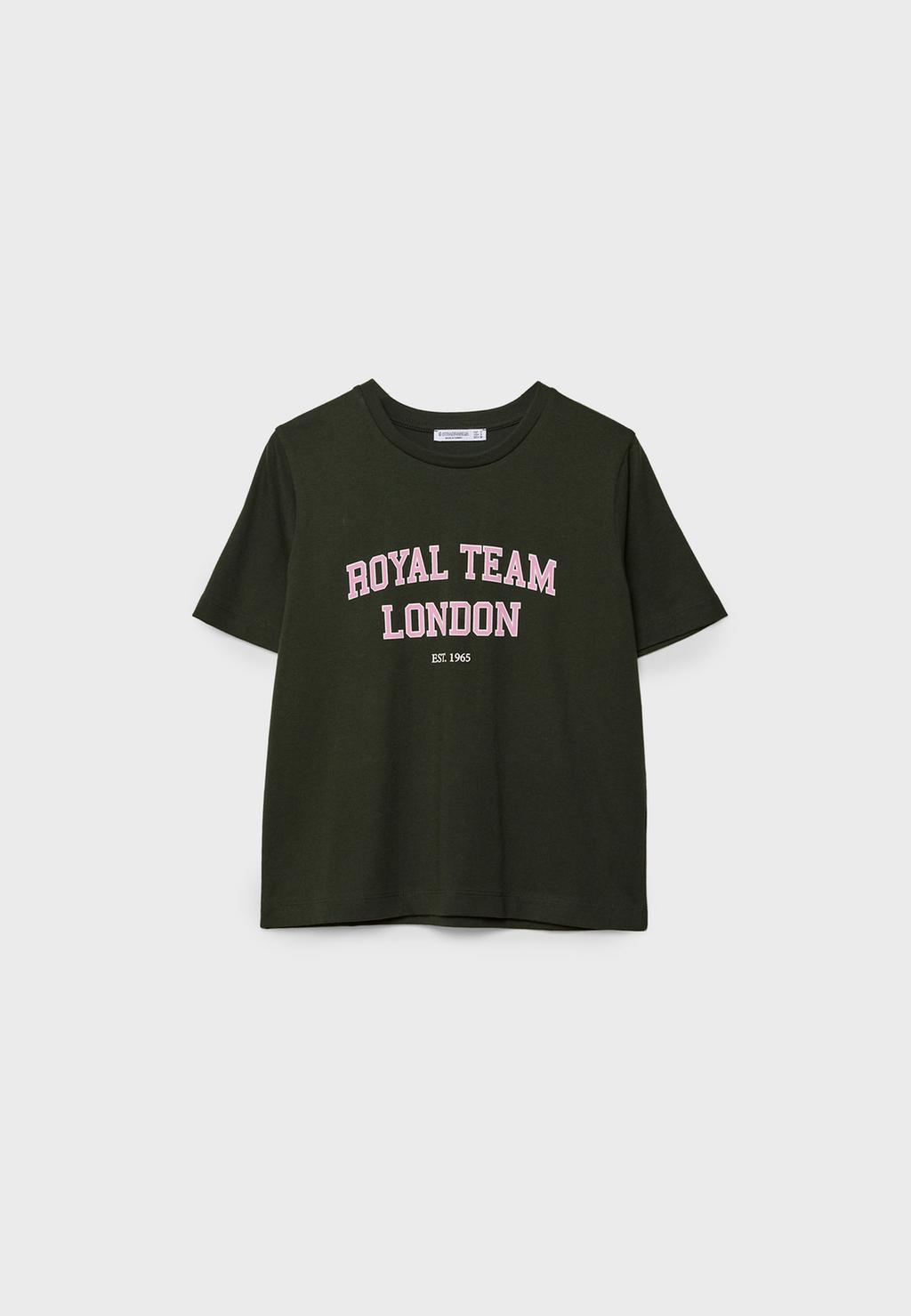Camiseta bordado texto