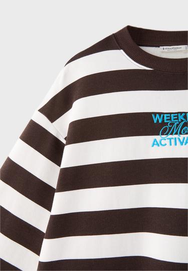 Striped sweatshirt — Brown 9