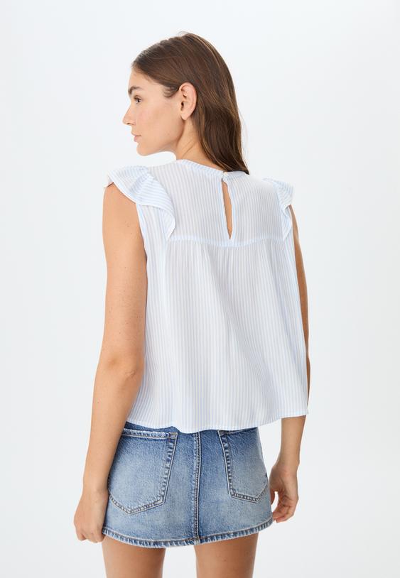 blusa volante fluida