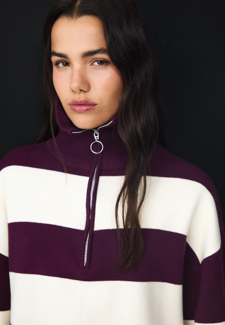 jersey punto cremallera