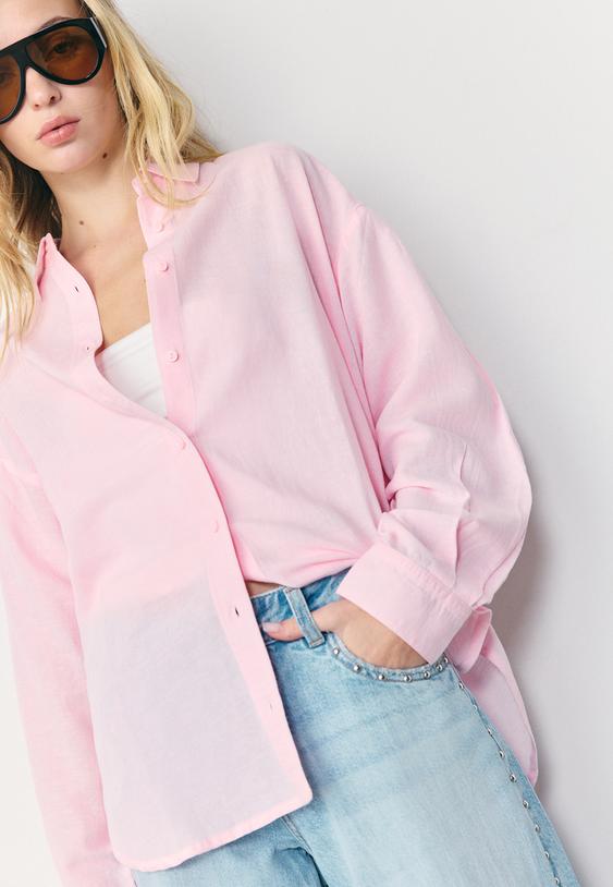 chemise fluide effet lin