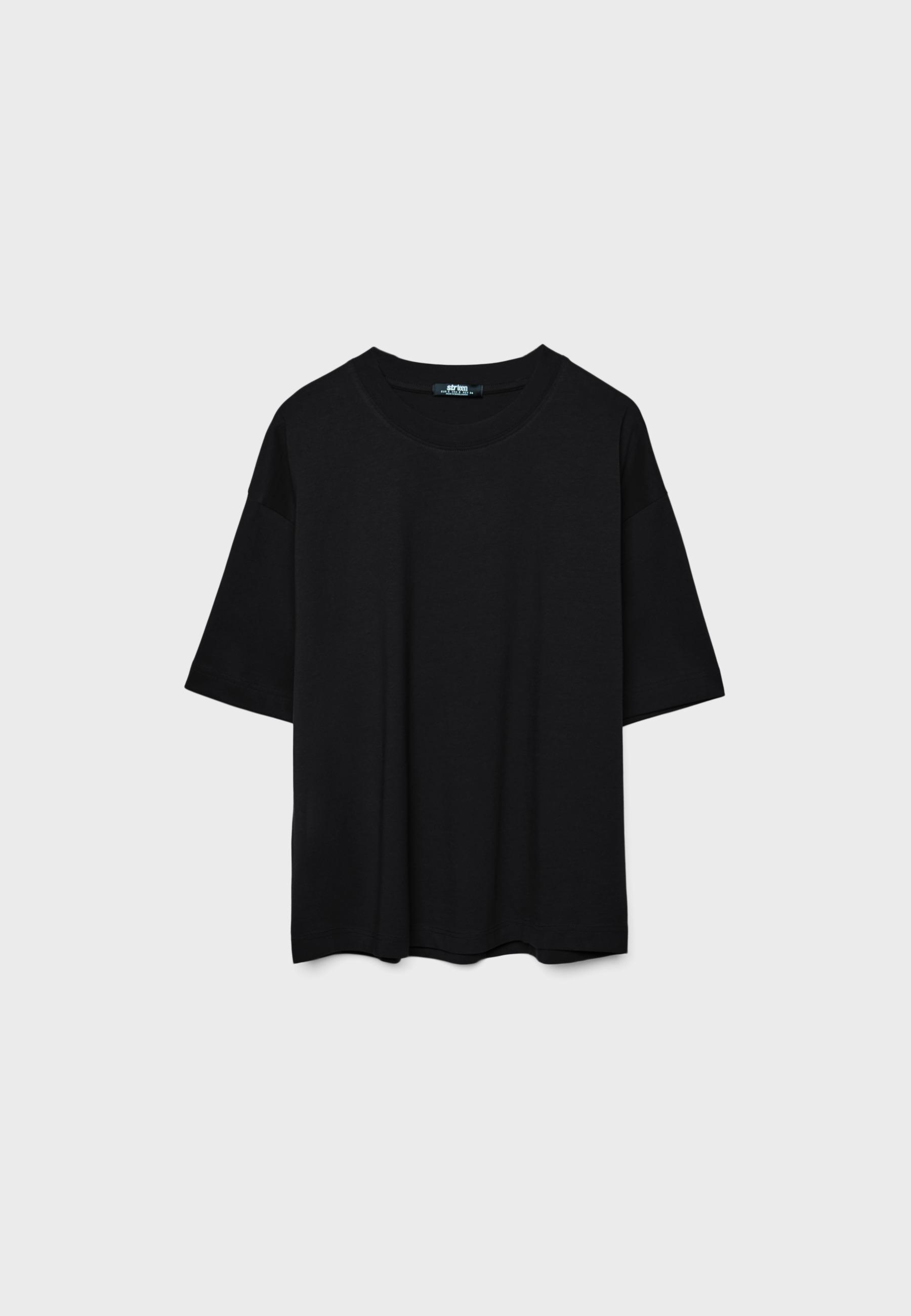 Oversize short sleeve T-shirt — Black