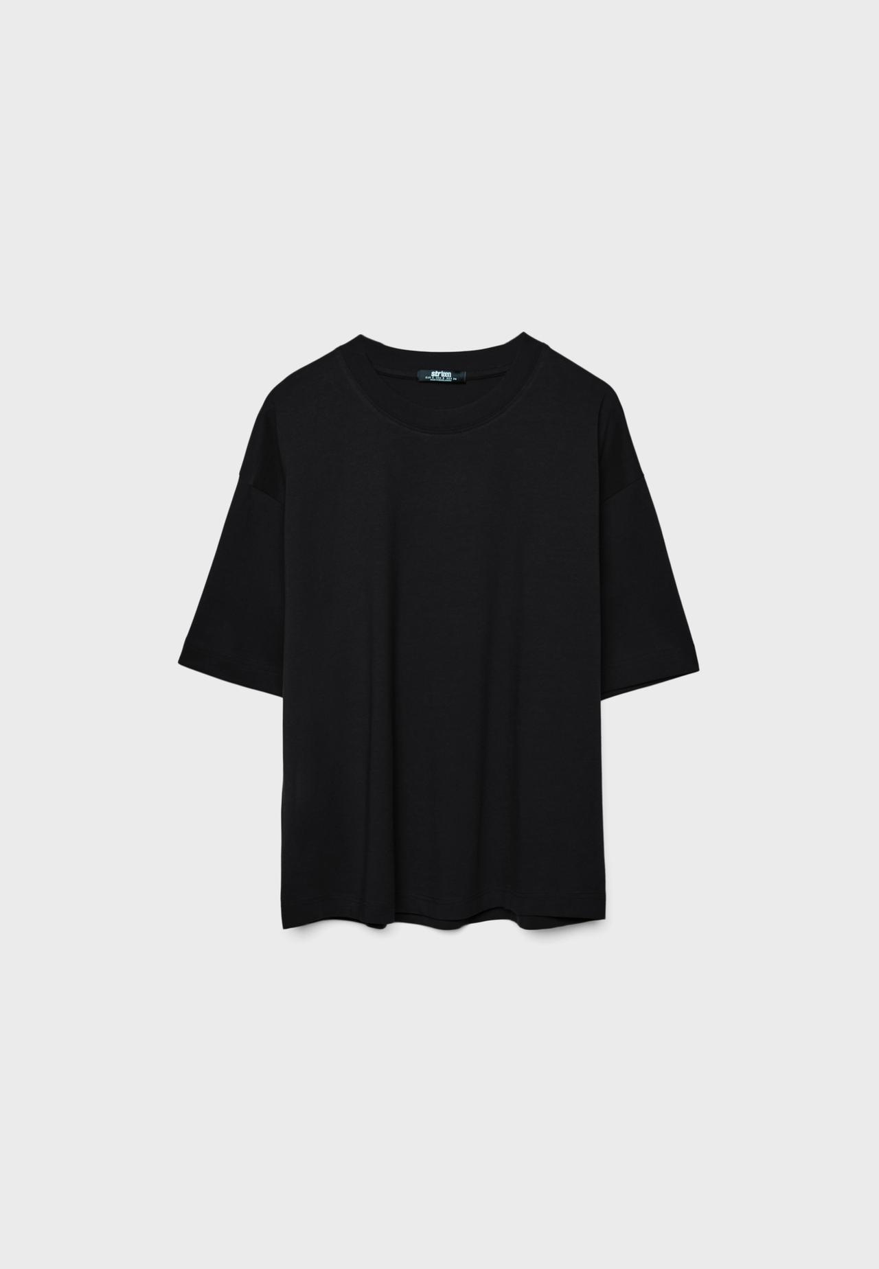 Oversize short sleeve T-shirt — Black