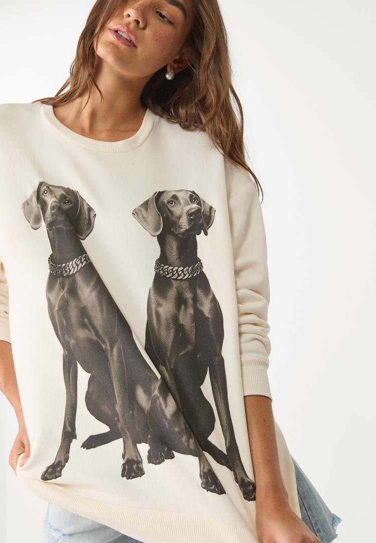 sudadera estampado perros