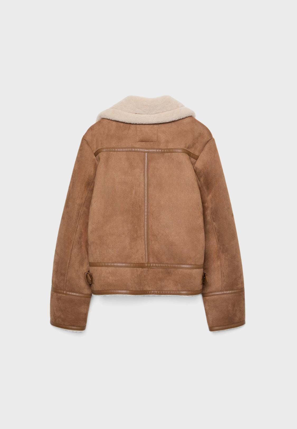 Veste motard double face suédine Vestes femme Stradivarius France