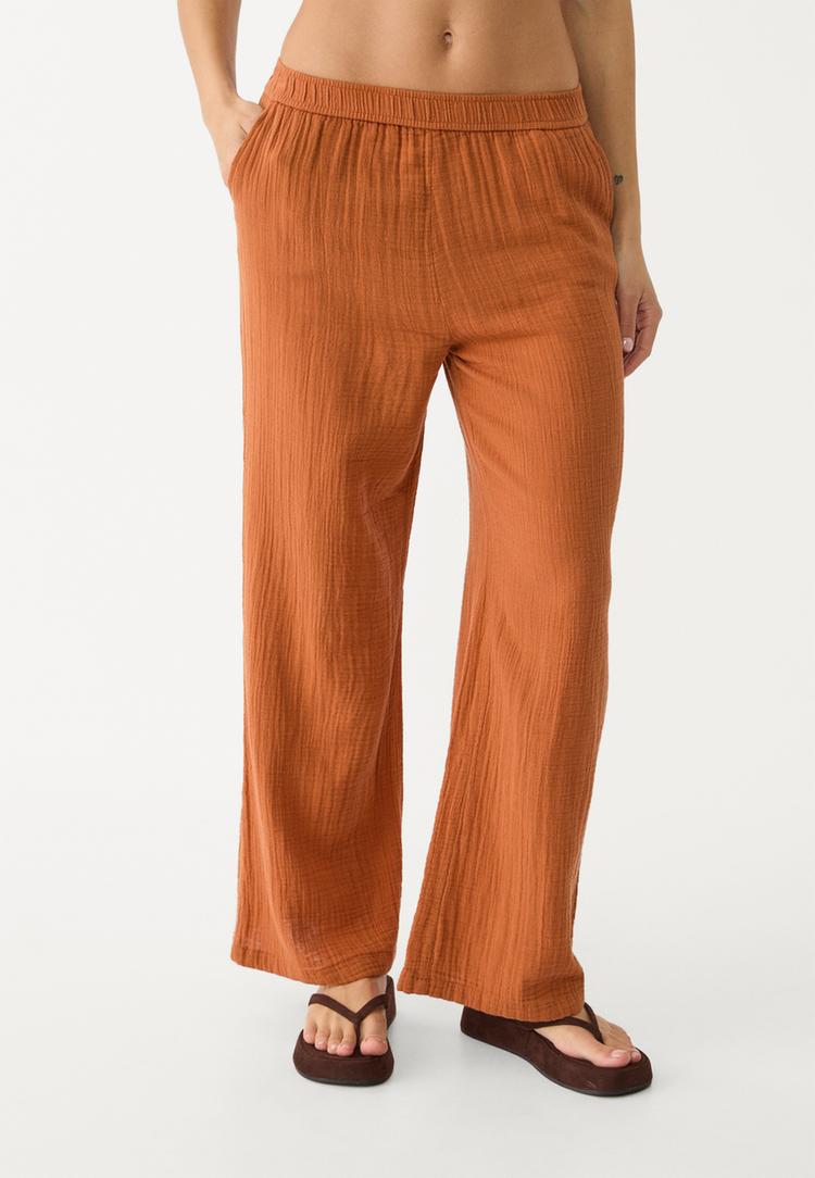 pantalon fluido cintura elastica