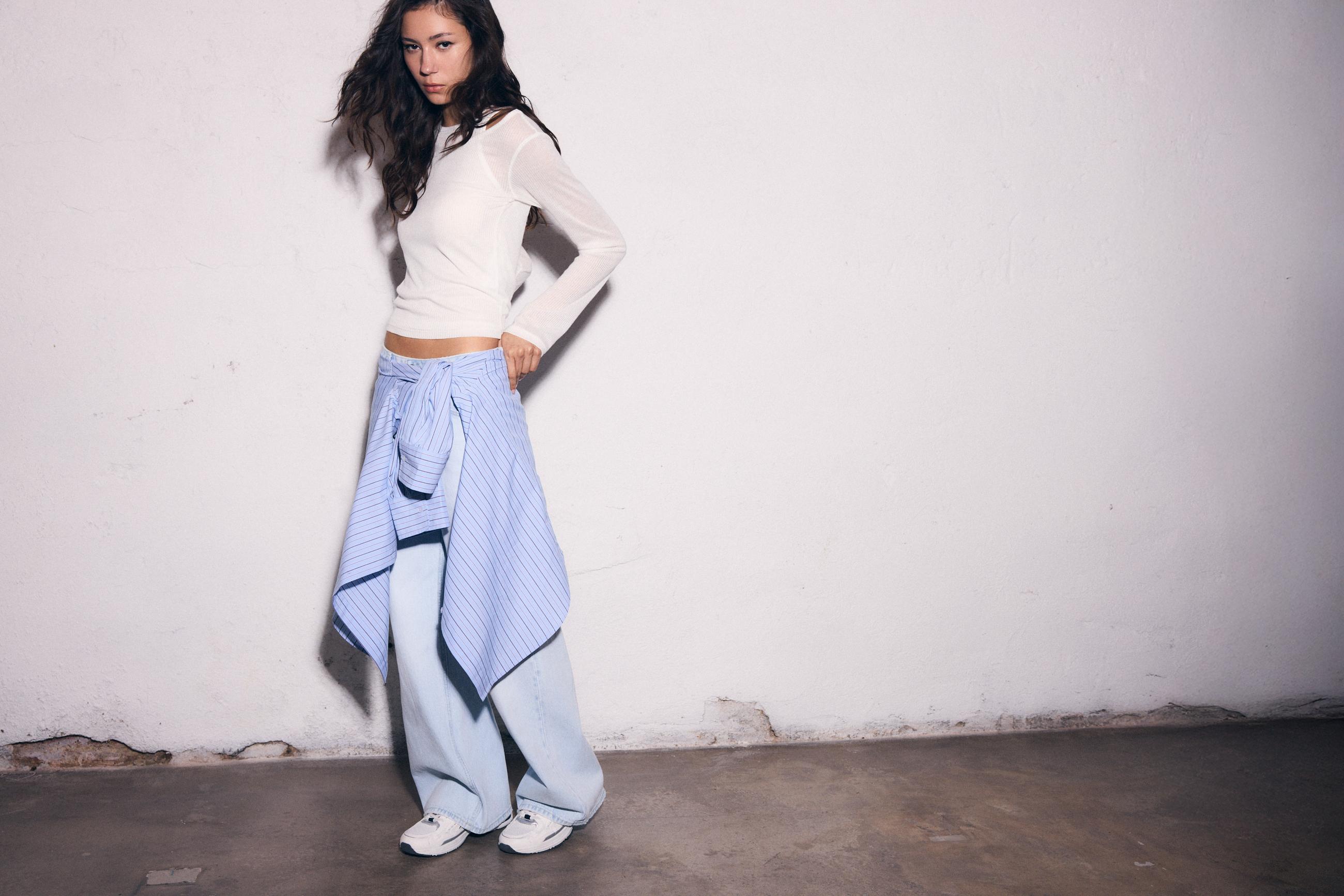 Double-layer T-shirt — Ecru