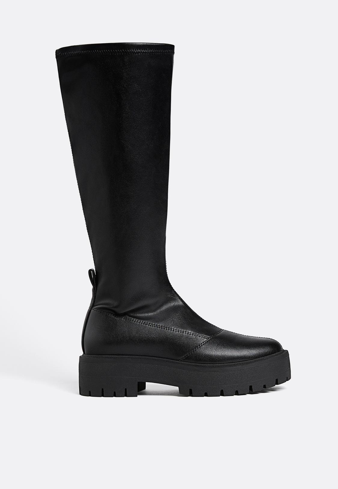 Puppe Grauer Fellmantel Damen Kunstleder Mantel Teddyfutter Parka