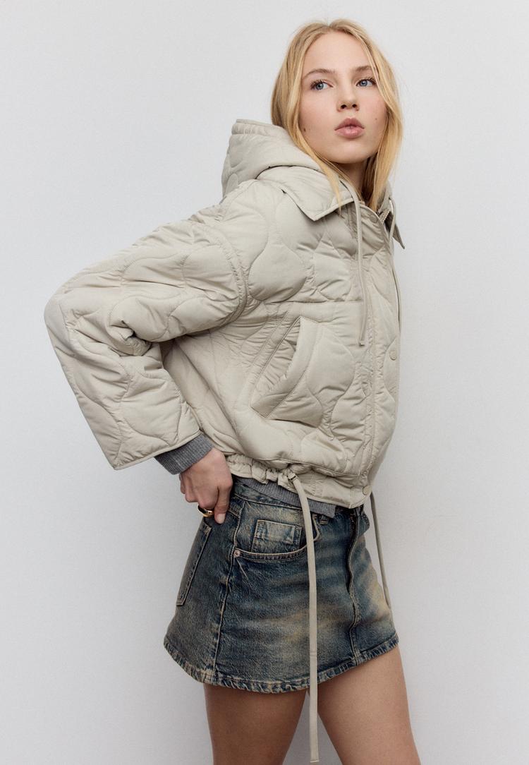 doudoune matelassee avec capuche