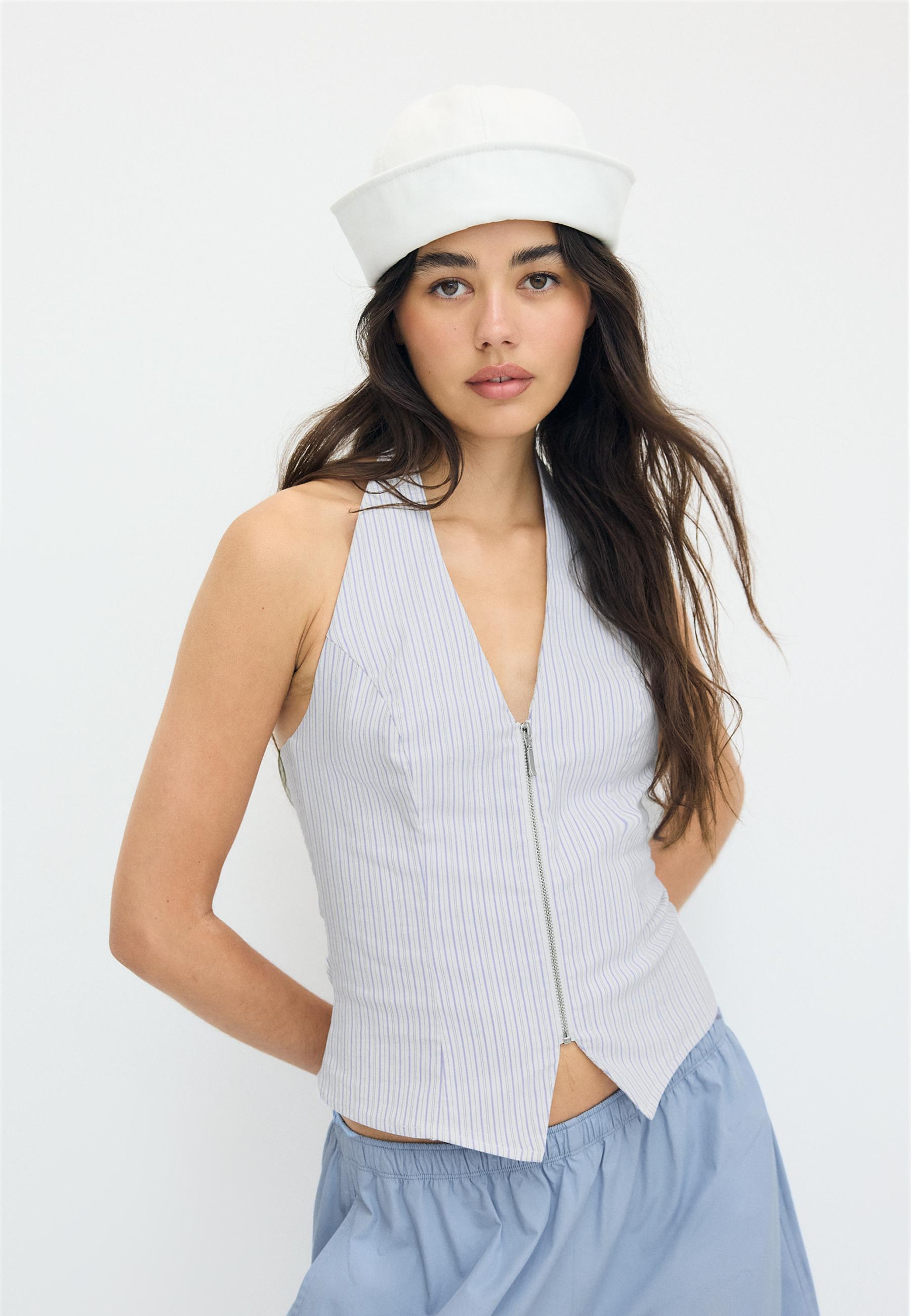 Bengaline halter top — Sky blue