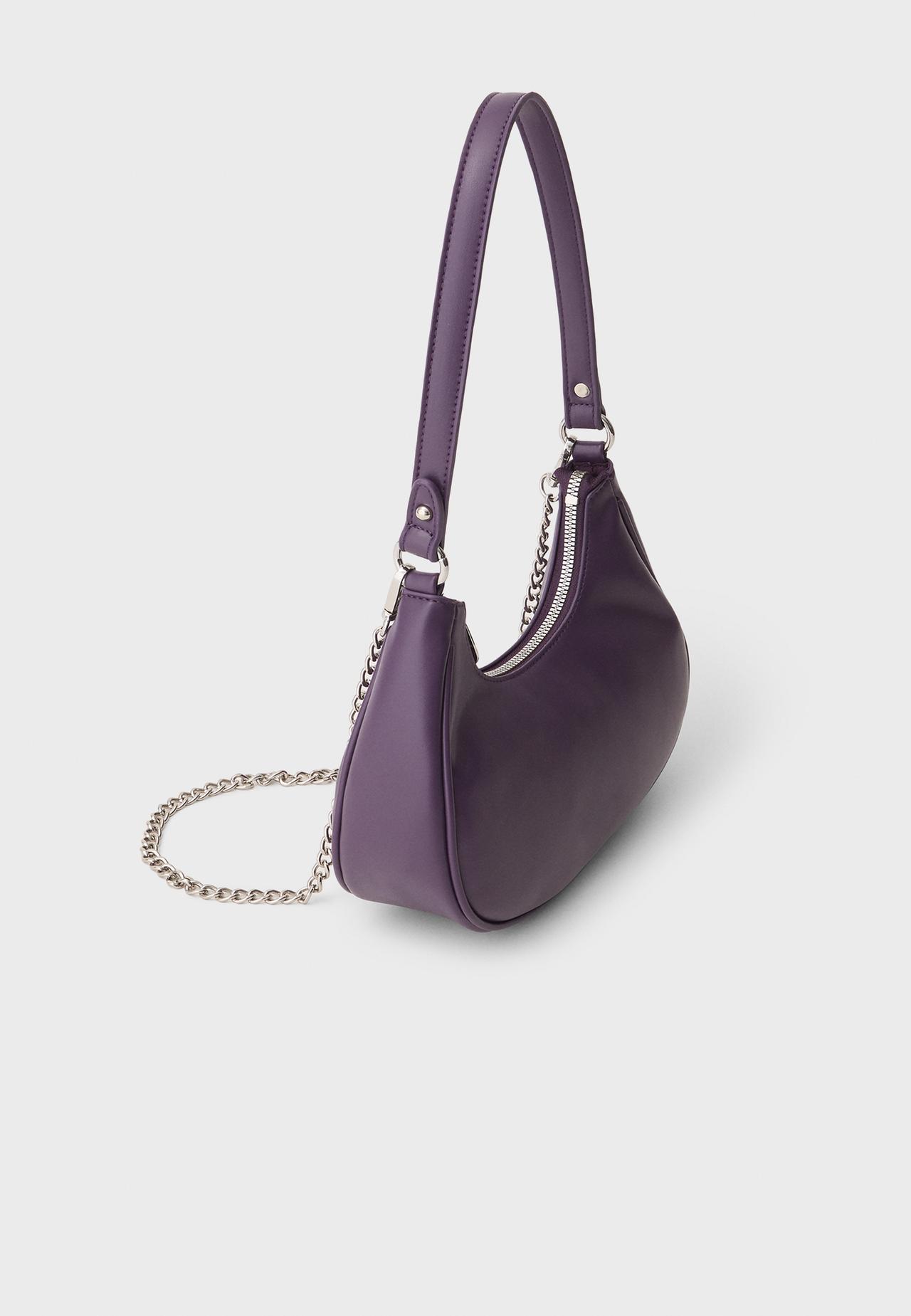 Half-moon shoulder bag — Burgundy