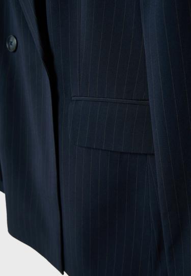 Striped tailored blazer — Navy blue 10