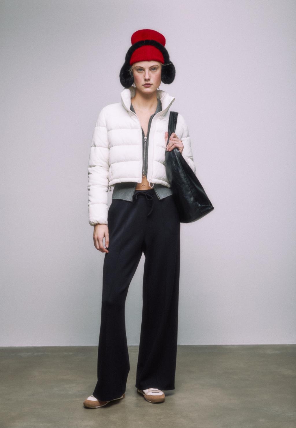 High neck puffer jacket