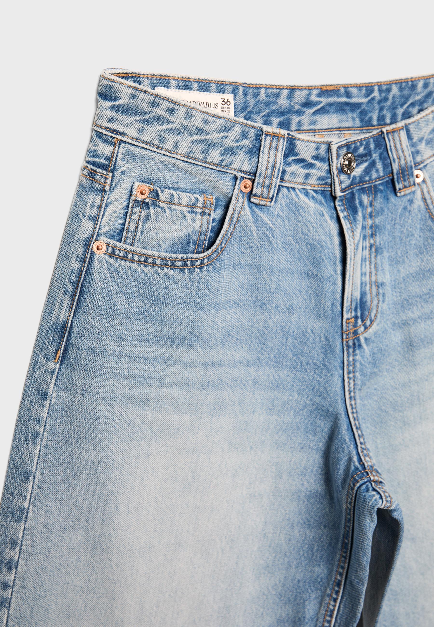 D80 Barrel fit jeans — MEDIUM BLUE DENIM