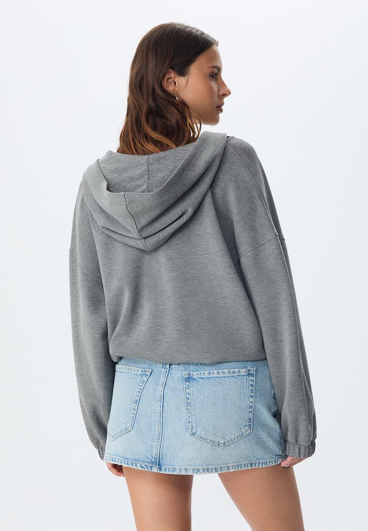 soft touch puff hoodie