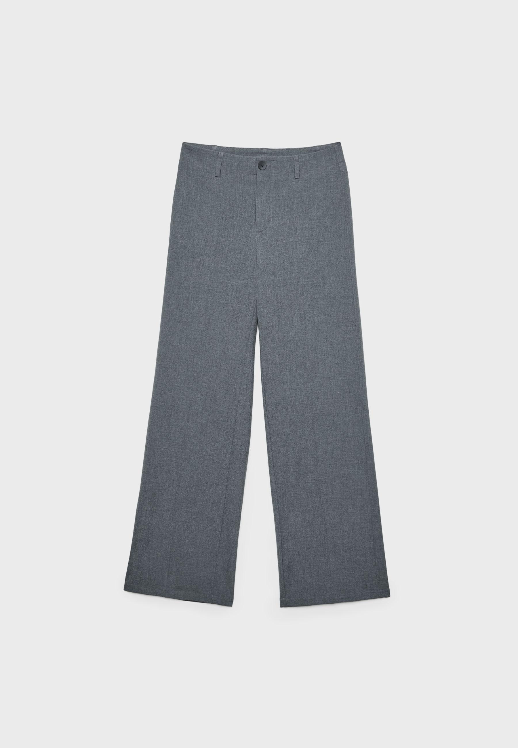 Dar kesim düz paça klasik pantolon - Görsel 6