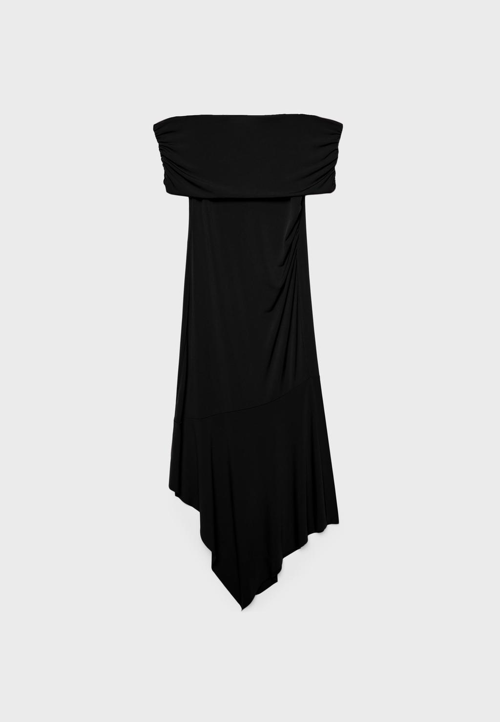 Off-the-shoulder midi dress