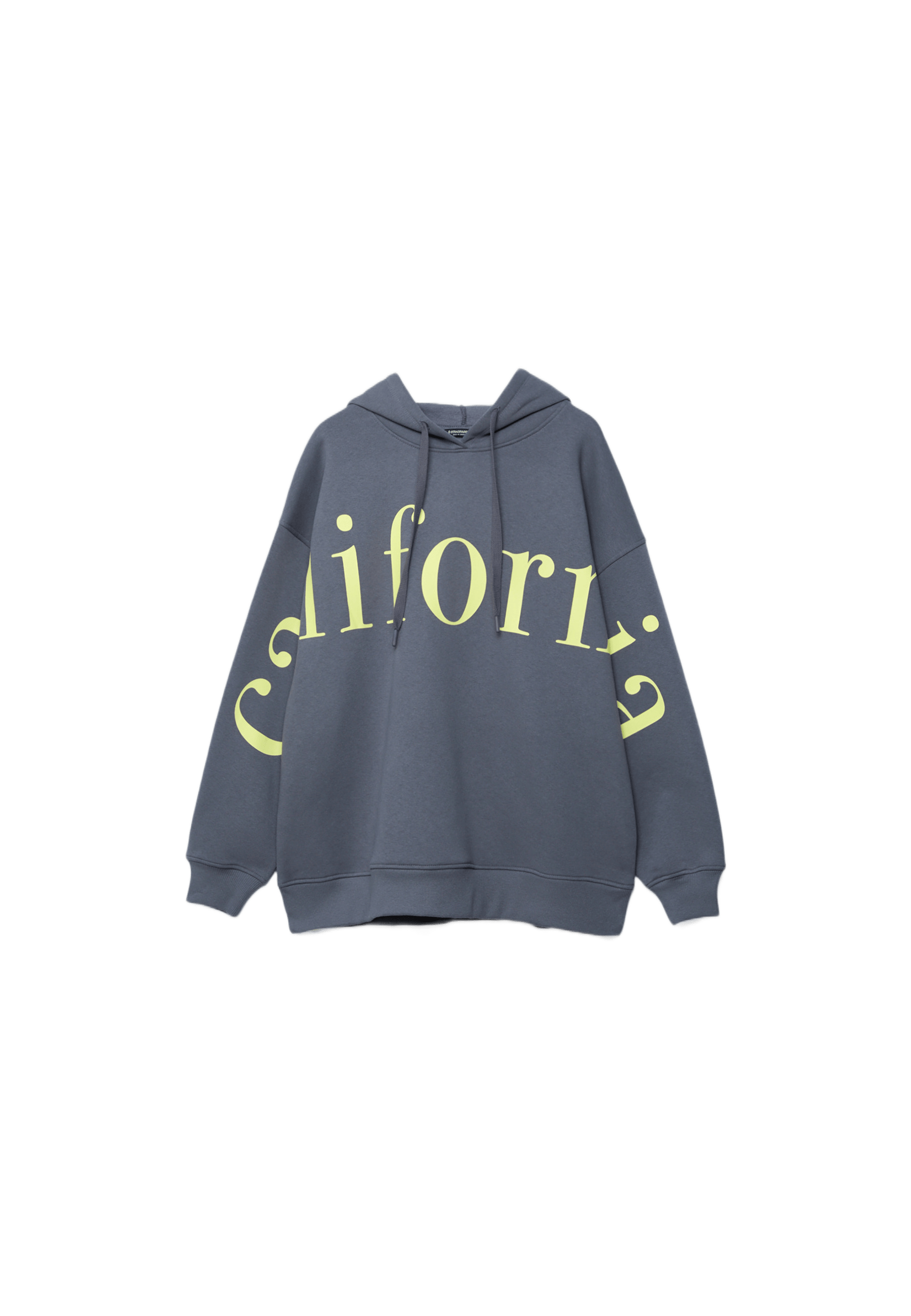 Printed hoodie — Dark grey