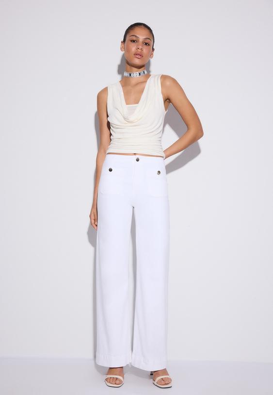 top decollete drape superpose