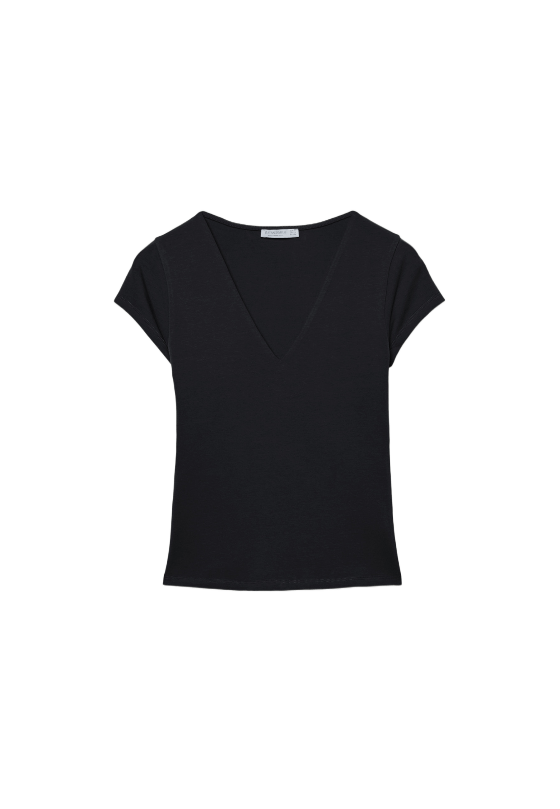 Kısa kollu V yaka t-shirt - Görsel 10