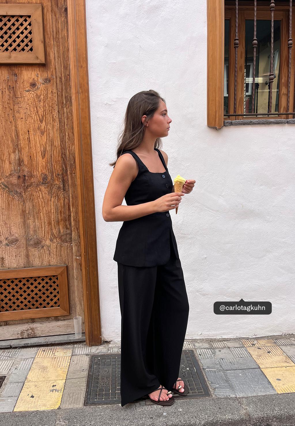 Chaleco fluido textura