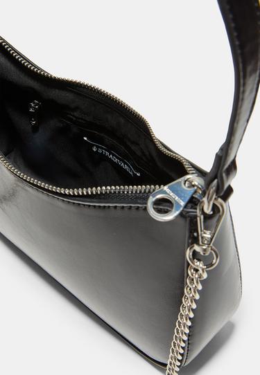 Shoulder bag with long chain — Black 5