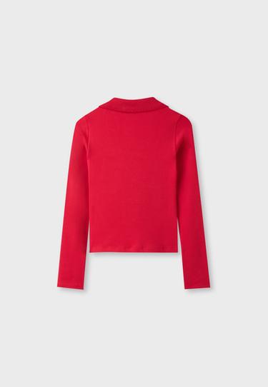 B03 Stretch polo T-shirt — Dark red 8
