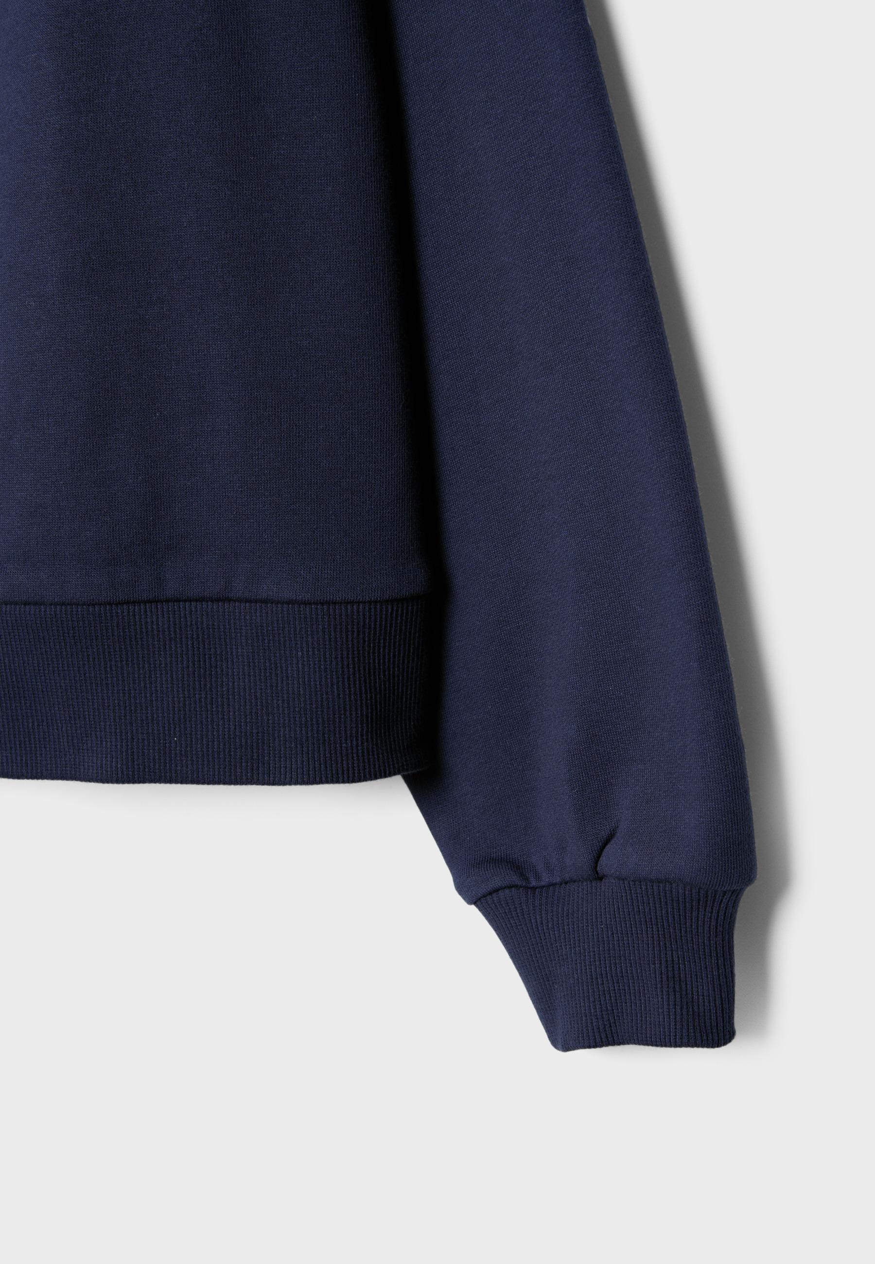 Basic off-the-shoulder sweatshirt — Dark blue