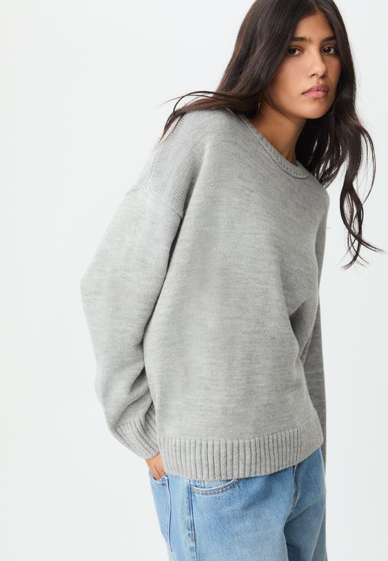 knitted round neck jumper