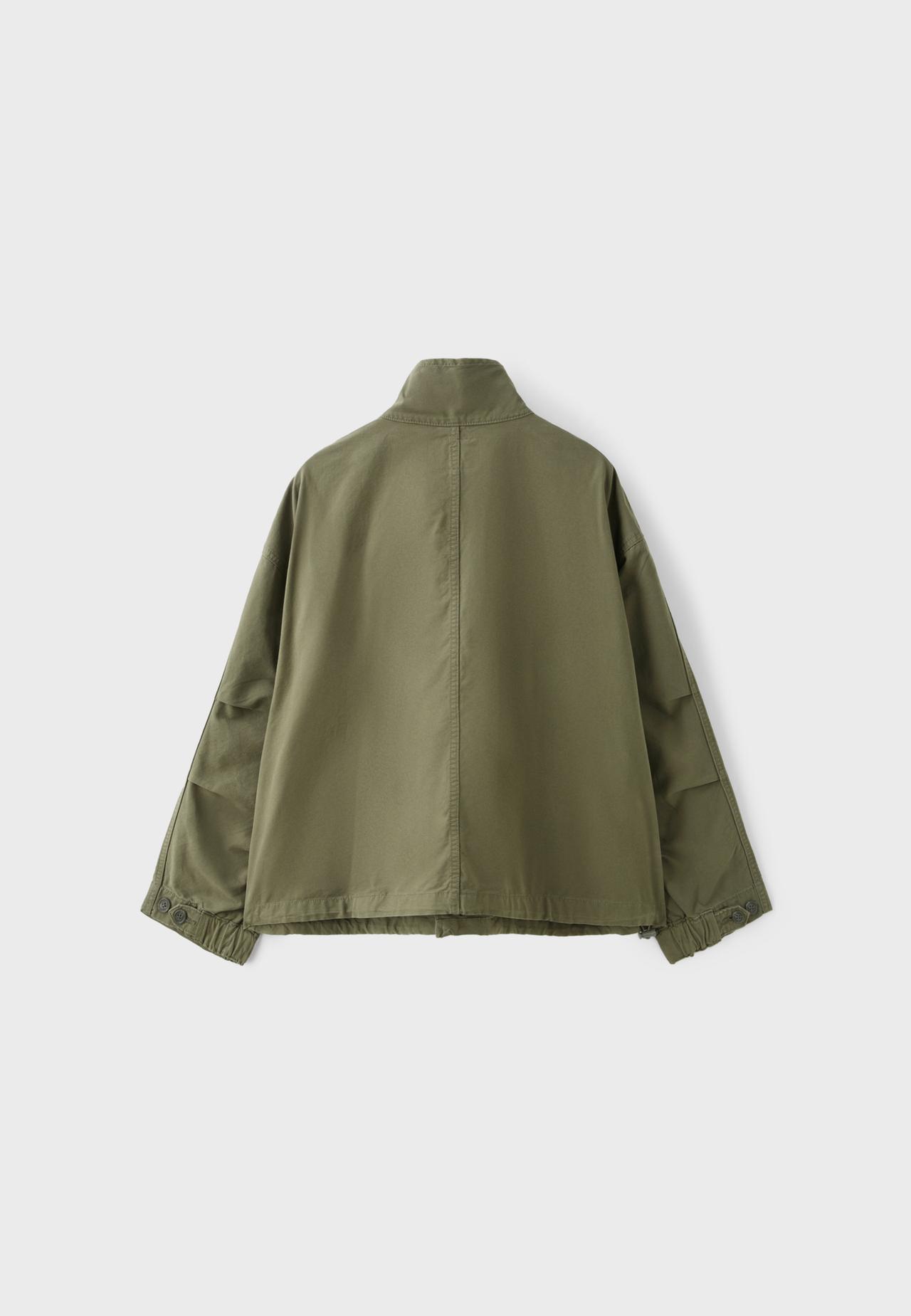 Cropped oversize jacket — Khaki