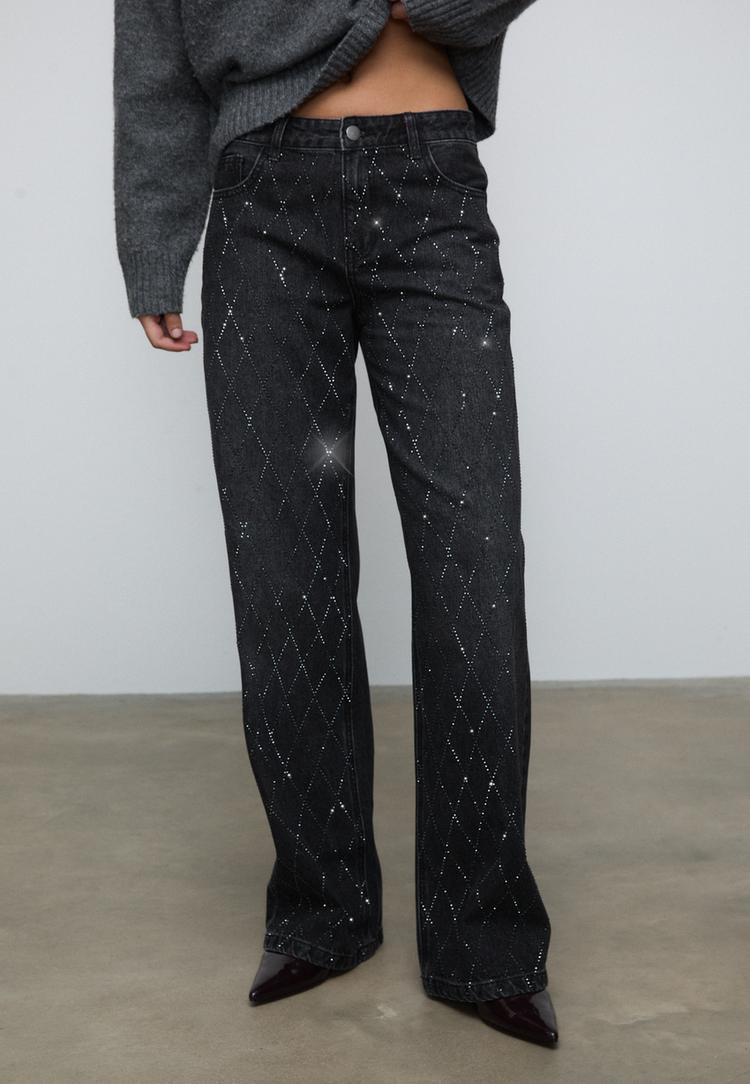 pırlanta parıltılı jean